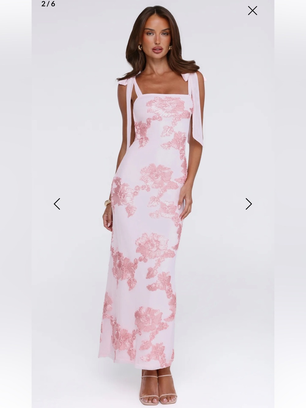 Hello Molly DEAR ME FROM ME MESH MAXI DRESS PINK